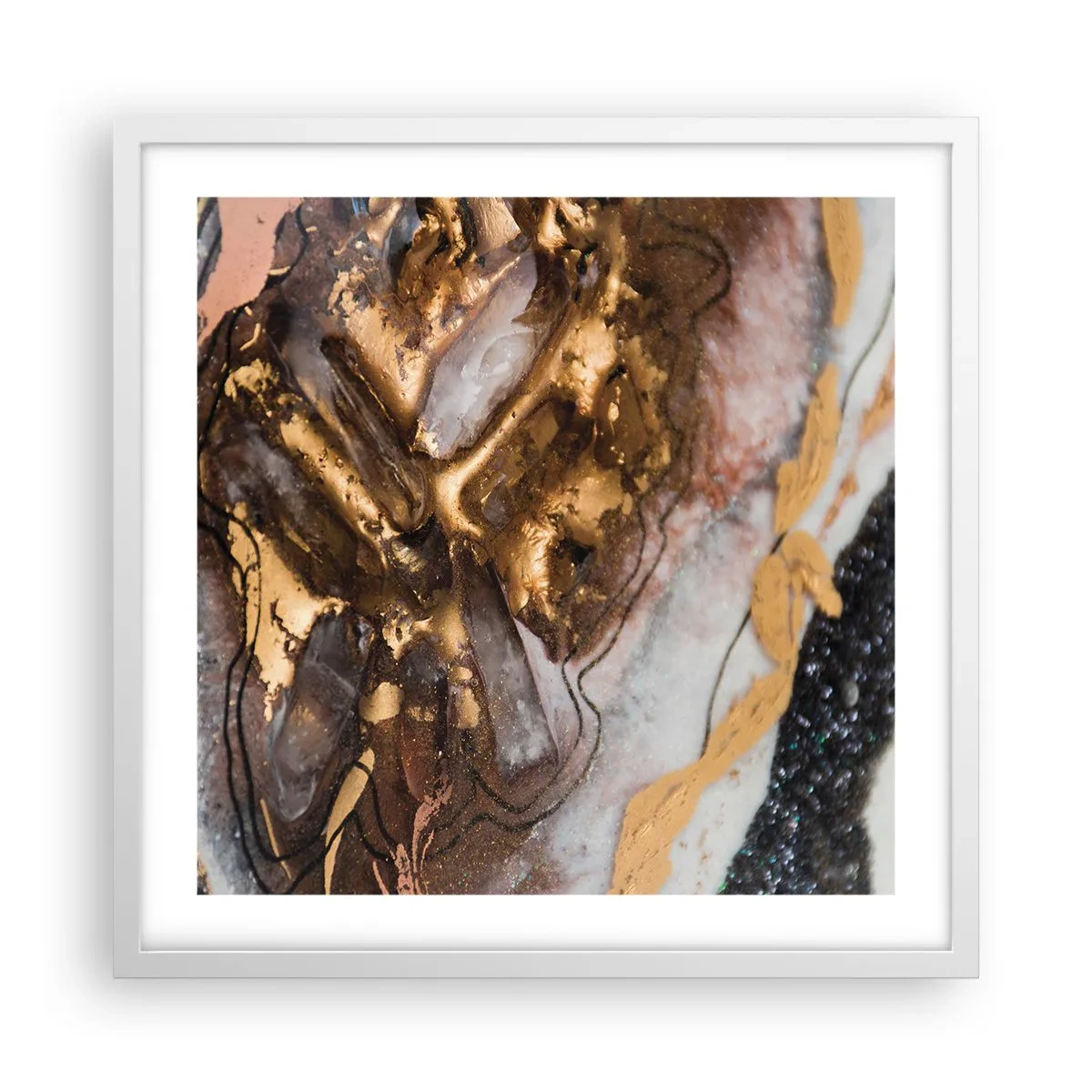 Plagát v bielom ráme - Prvok krajiny - 50x50 cm