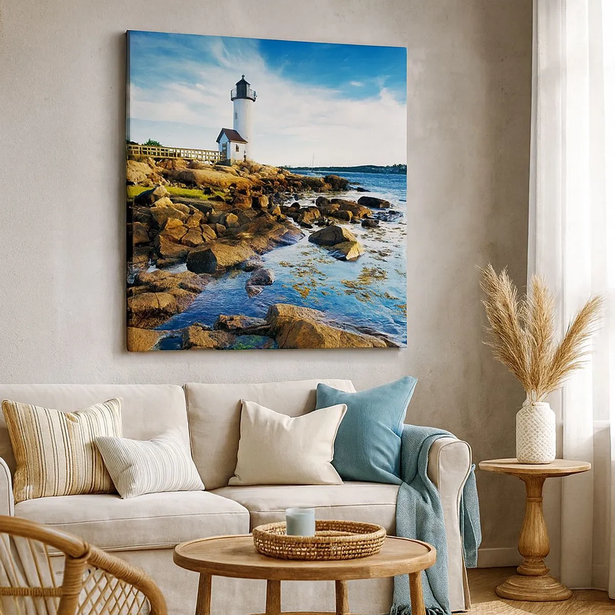 Obraz na plátne - Vráťte sa šťastne, čakám - 30x30 cm