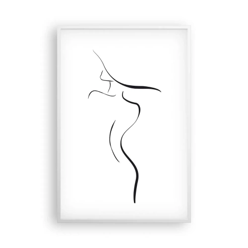 Plagát v bielom ráme - Nepolapiteľná ako vlna - 61x91 cm
