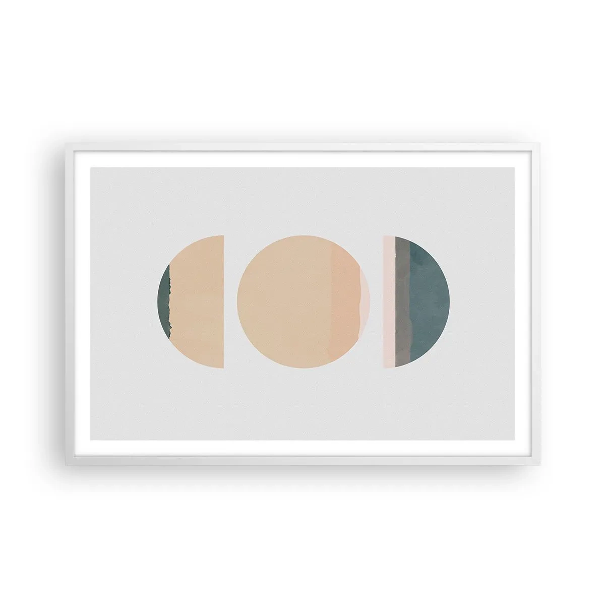 Plagát v bielom ráme - Kruh za kruhom - 91x61 cm