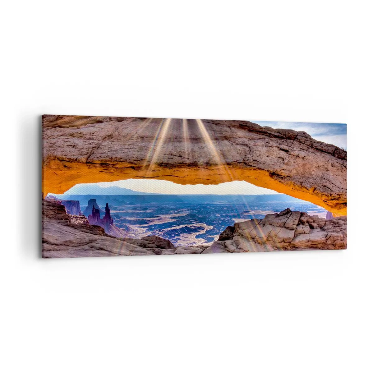 Obraz na plátne - Skalnou bránou - 120x50 cm