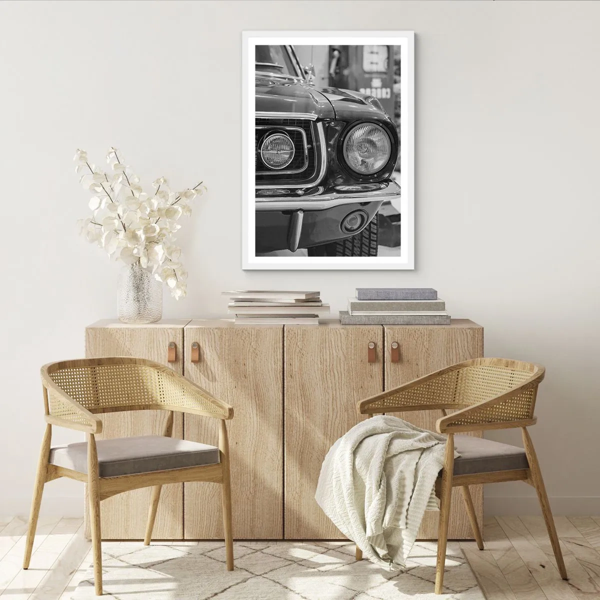 Plagát v bielom ráme - Divoká jazda - 70x100 cm