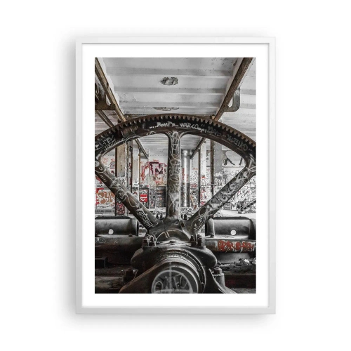 Plagát v bielom ráme - Tajný život továrne - 50x70 cm