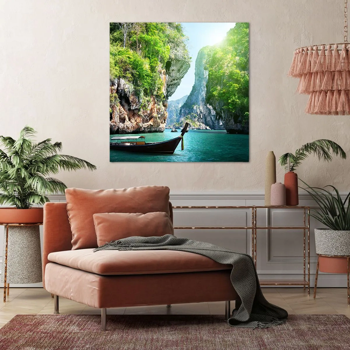 Obraz na plátne - Pozvánka na exotickú cestu - 60x60 cm