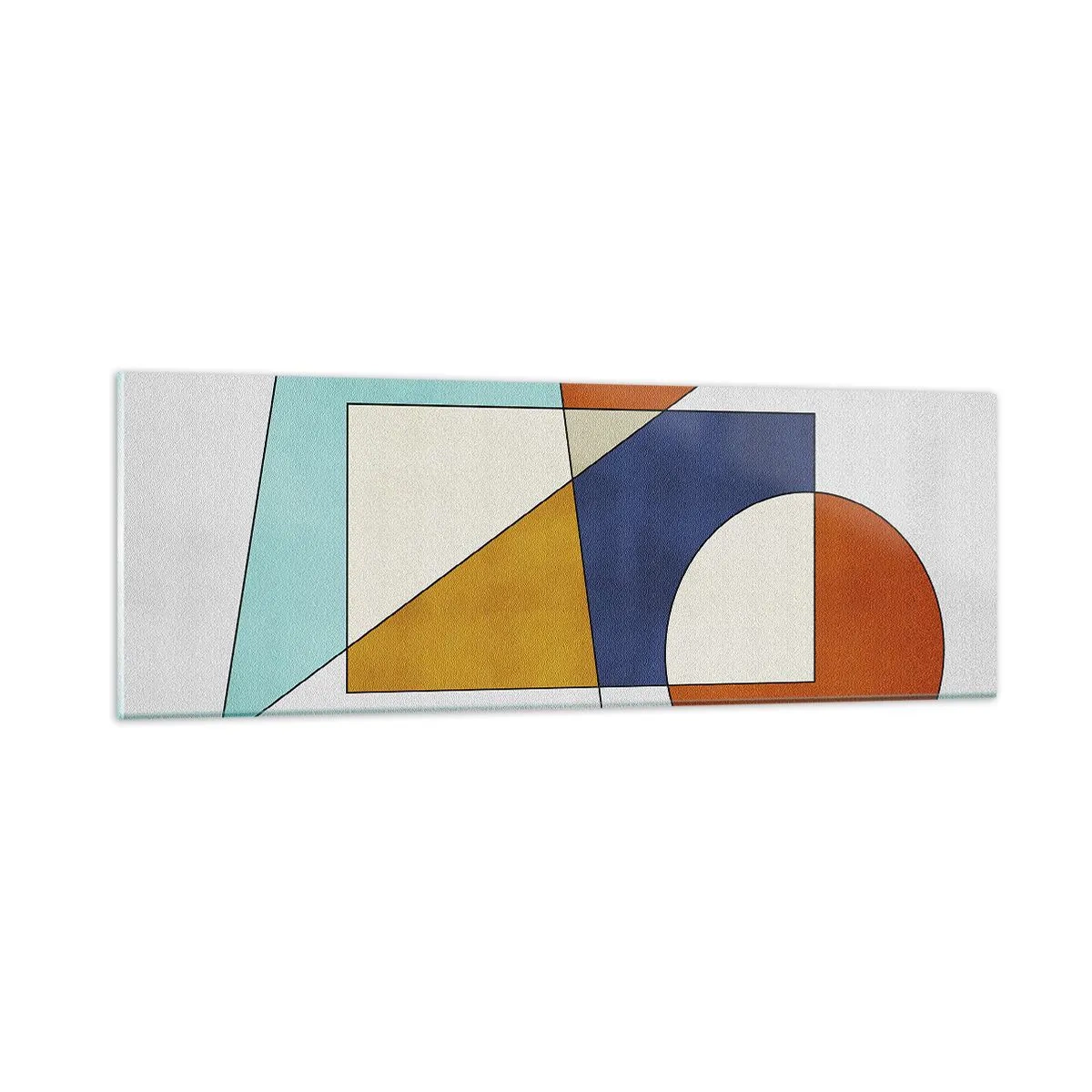 Obraz na skle - Abstrakcia: modernistická zábava - 90x30 cm