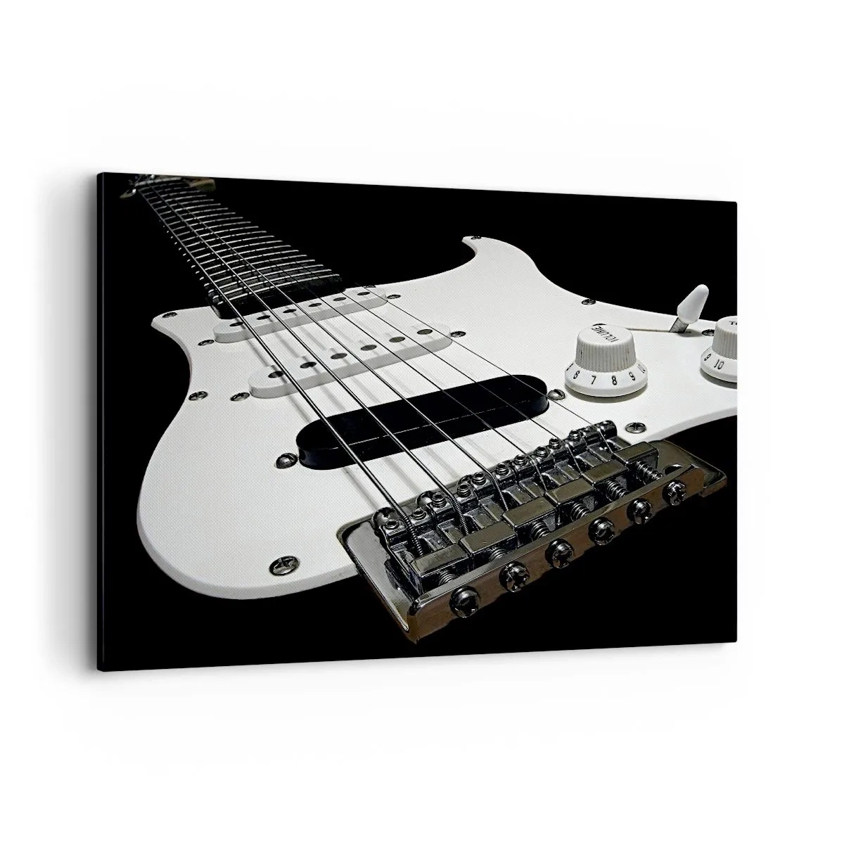 Obraz na plátne - Zvuk skrytý v bielej - 120x80 cm