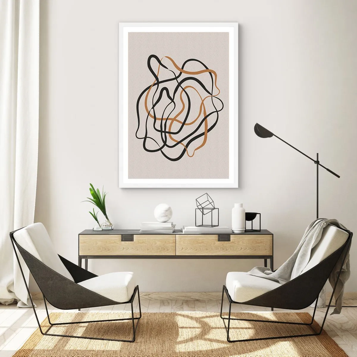 Plagát v bielom ráme - Všetko sa pokrútilo - 61x91 cm