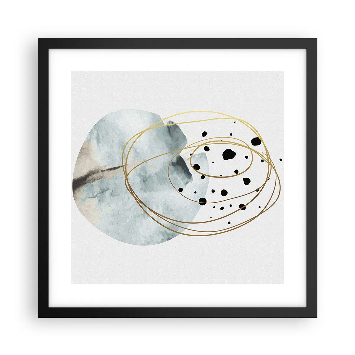 Plagát v čiernom ráme - V objatí priestoru - 40x40 cm