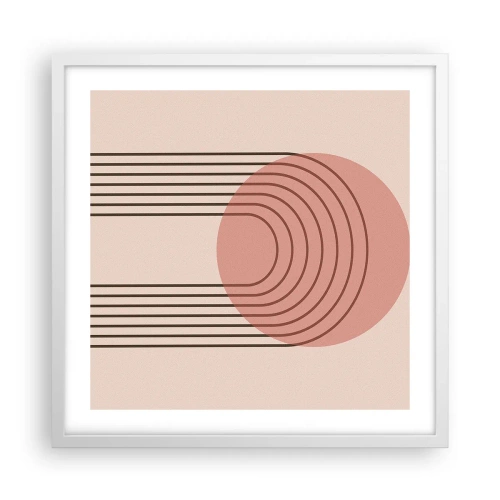 Plagát v bielom ráme - Neodolateľná príťažlivosť - 50x50 cm