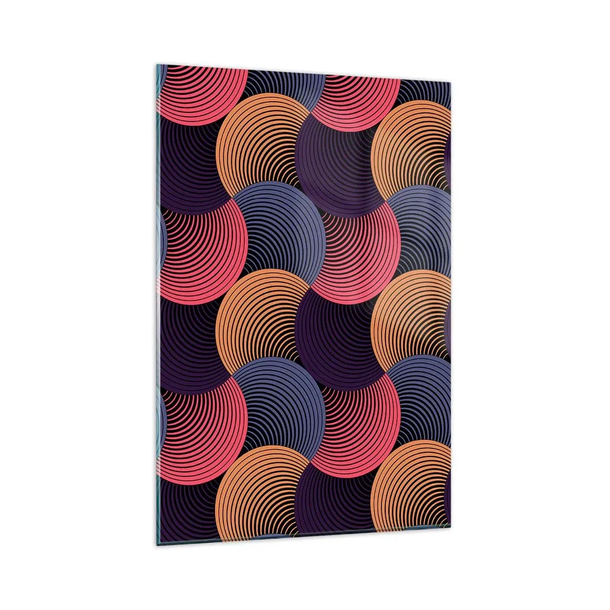 Obraz na skle - V kruhovom rytme - 80x120 cm