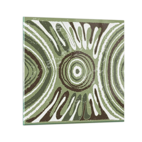 Obraz na skle - Explózia emócií - 40x40 cm