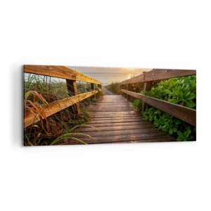Obraz na plátne - A priamo k brehu - 120x50 cm