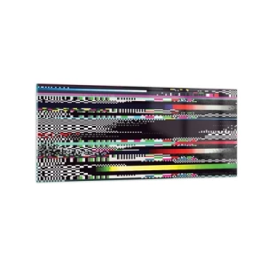 Obraz na skle - Kontrolný obraz skutočnosti - 120x50 cm