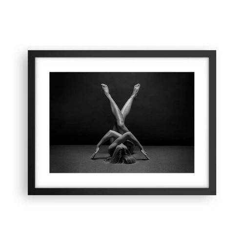 Plagát v čiernom ráme - Geometria nahoty - 40x30 cm