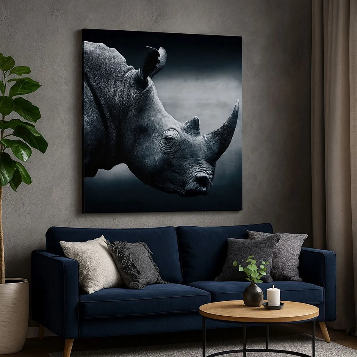 Obraz na plátne - Pravý profil - 30x30 cm