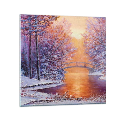 Obraz na skle - Stretneme sa tu - 70x70 cm