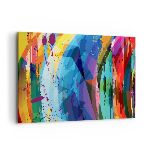 Obraz na plátne - Farebné závraty - 100x70 cm