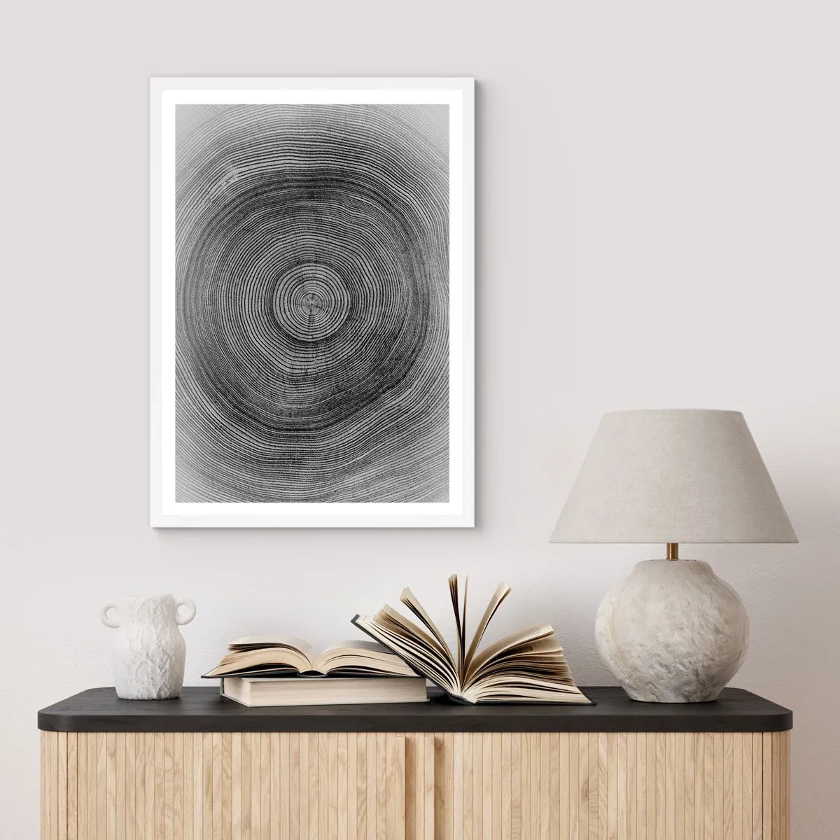 Plagát v bielom ráme - Znamenie doby - 70x100 cm