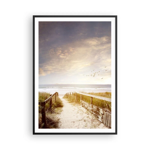 Plagát v čiernom ráme - Priestor pokoja - 70x100 cm