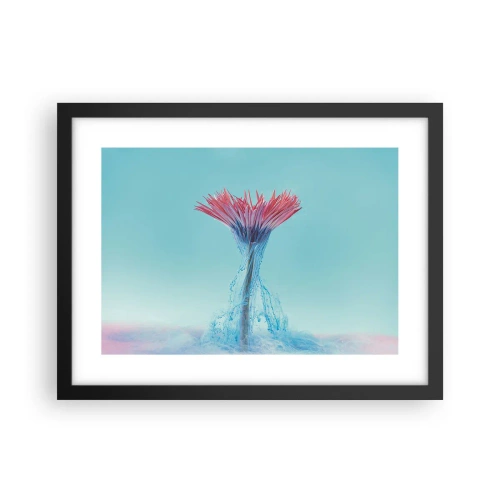 Plagát v čiernom ráme - V osviežujúcom objatí - 40x30 cm