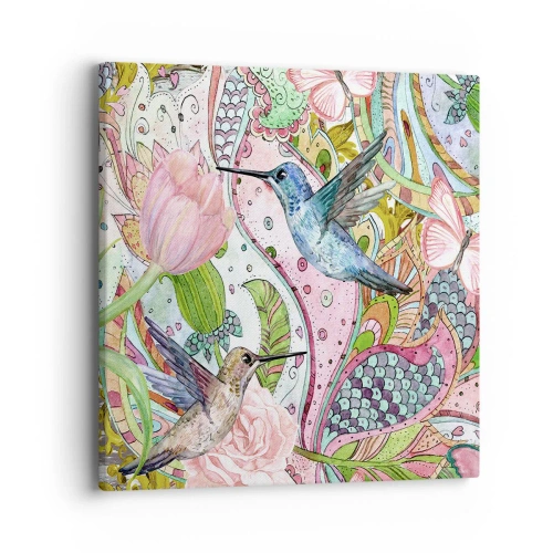 Obraz na plátne - Zamotané do lián - 40x40 cm