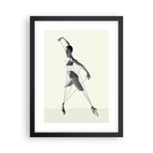 Plagát v čiernom ráme - V divadle sveta - 30x40 cm