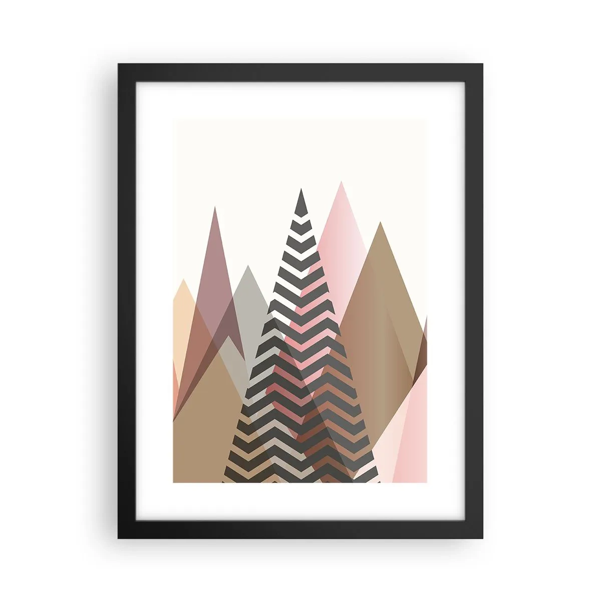 Plagát v čiernom ráme - Pyramidálny pohľad - 30x40 cm