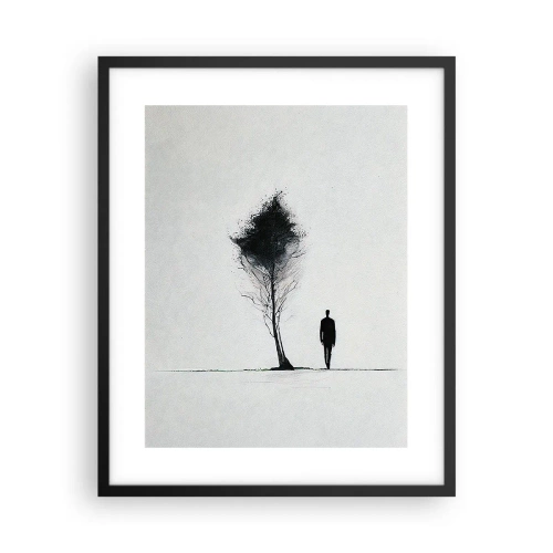 Plagát v čiernom ráme - Všetci sa túlame - 40x50 cm