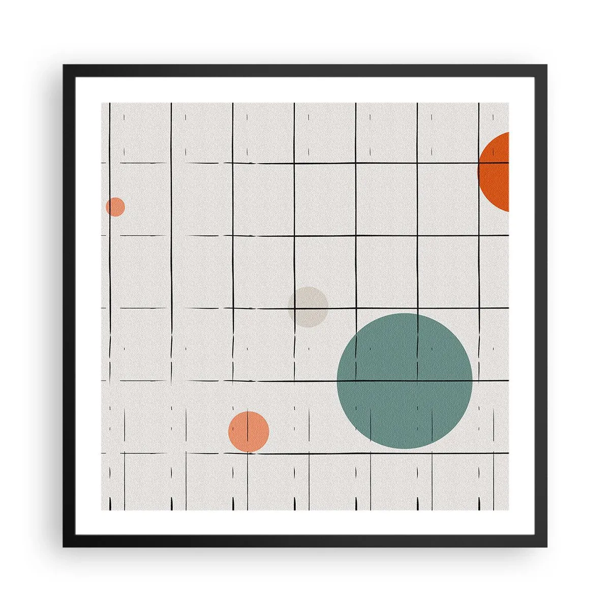 Plagát v čiernom ráme - Uväznené. My alebo ony? - 60x60 cm