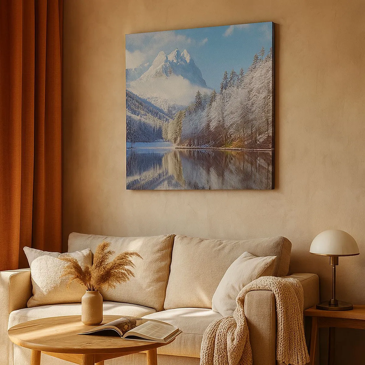 Obraz na plátne - Snehová stráž - 30x30 cm