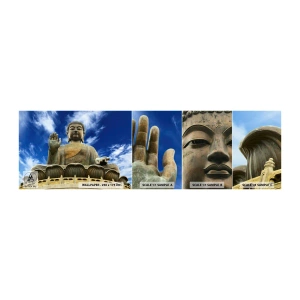 Vzorka samolepiacej fototapety Deluxe Sticker - Ži bez strachu - Budha, Náboženstvo, Ázie - 100x30 cm