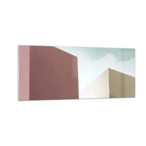 Obraz na skle - Geometria slnečného leta - 100x40 cm