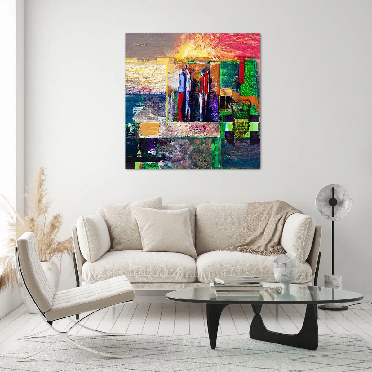 Obraz na skle - Vzťahy a emócie - 60x60 cm