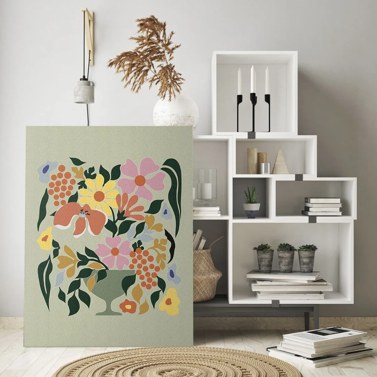 Obraz na skle - Kytica prekypujúca životom - 70x100 cm