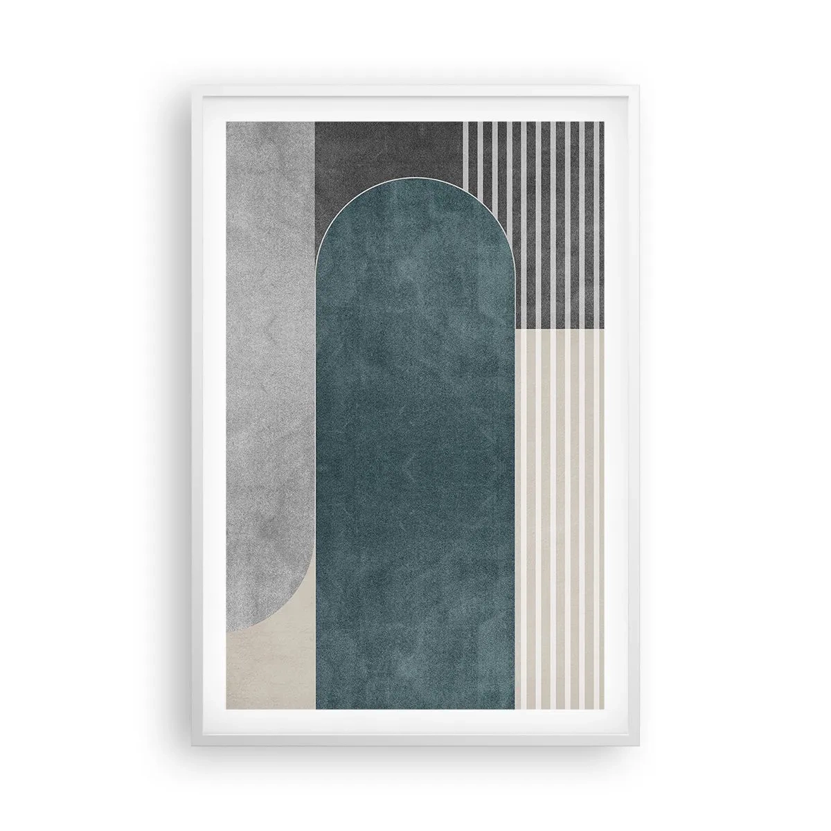 Plagát v bielom ráme - Kompozícia na úrovni - 61x91 cm