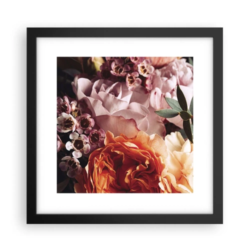 Plagát v čiernom ráme - Zabalené do krásy - 30x30 cm