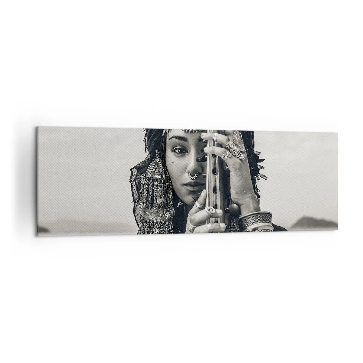 Obraz na plátne - Samotná hudba orientu - 160x50 cm