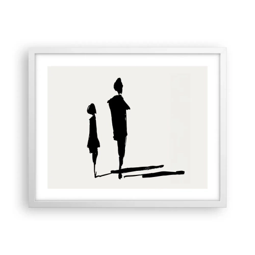 Plagát v bielom ráme - Určite spolu? - 50x40 cm