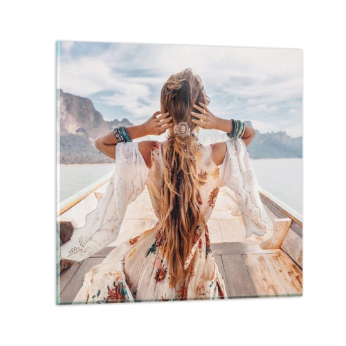 Obraz na skle - Na ceste ku šťastiu - 40x40 cm