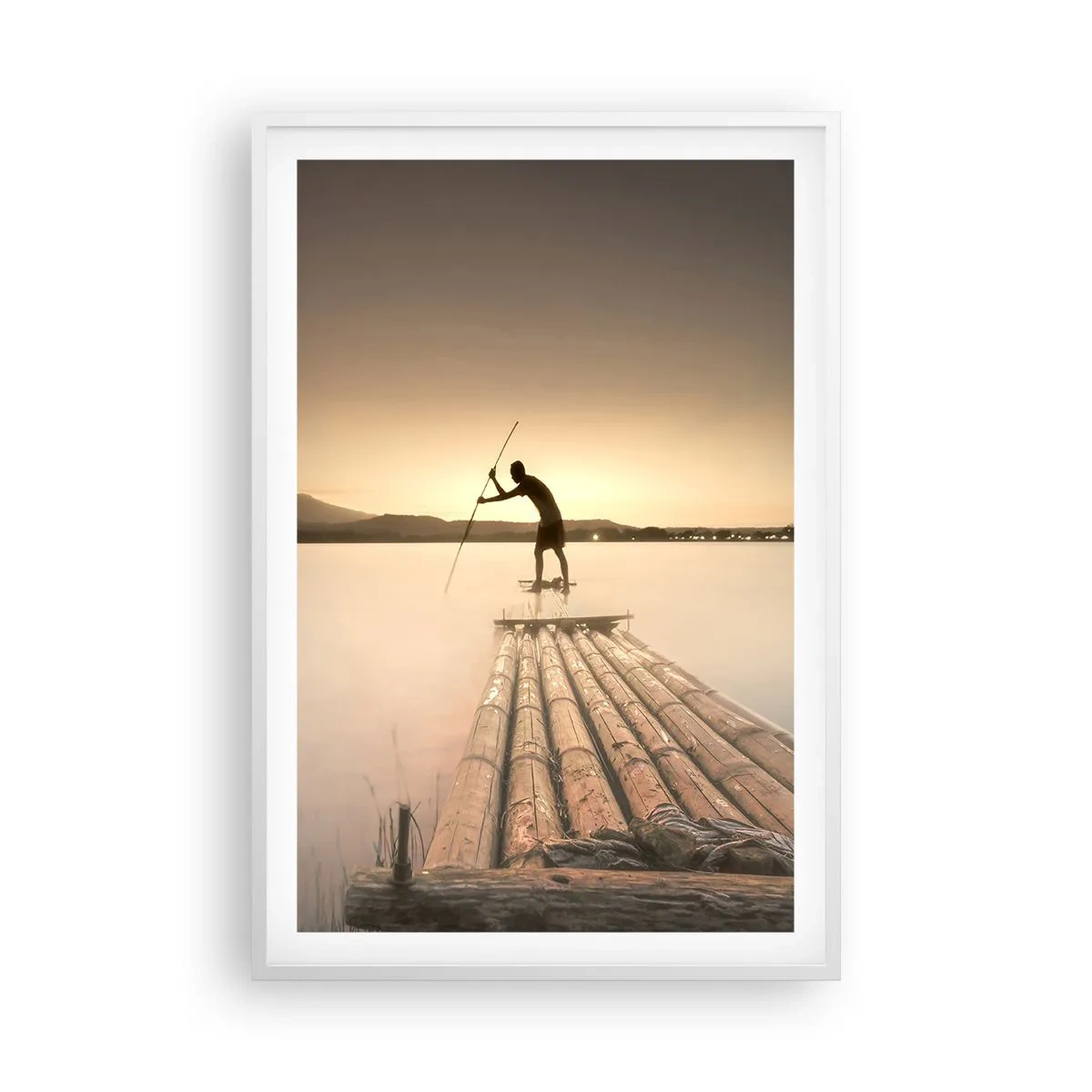 Plagát v bielom ráme - Pred odpočinkom - 61x91 cm