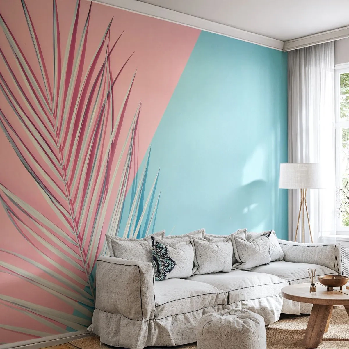 Fototapeta na mieru Standard Eco - Tropický dojem - Palmový list, Abstrakcia, Grafika