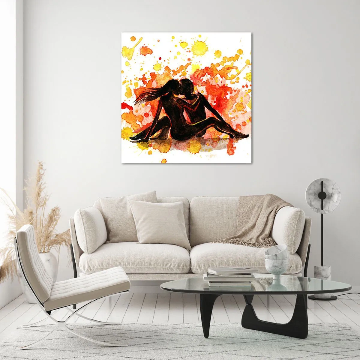 Obraz na skle - A bolo svetlo - 60x60 cm