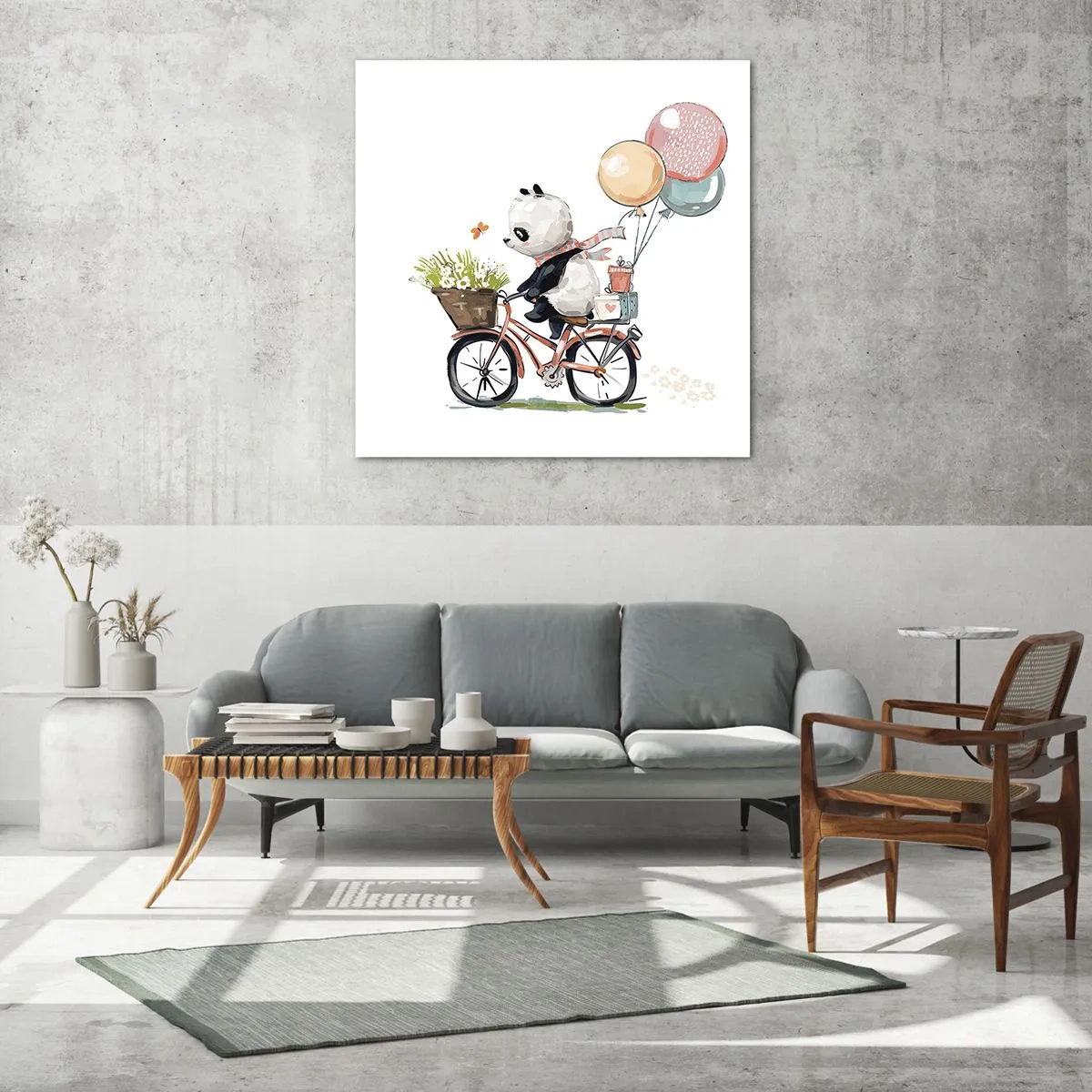 Obraz na skle - Šťastný deň - 70x70 cm