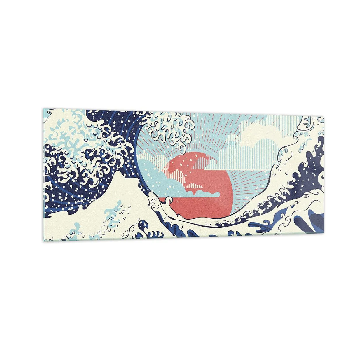 Obraz na skle - Z japonských inšpirácií - 100x40 cm