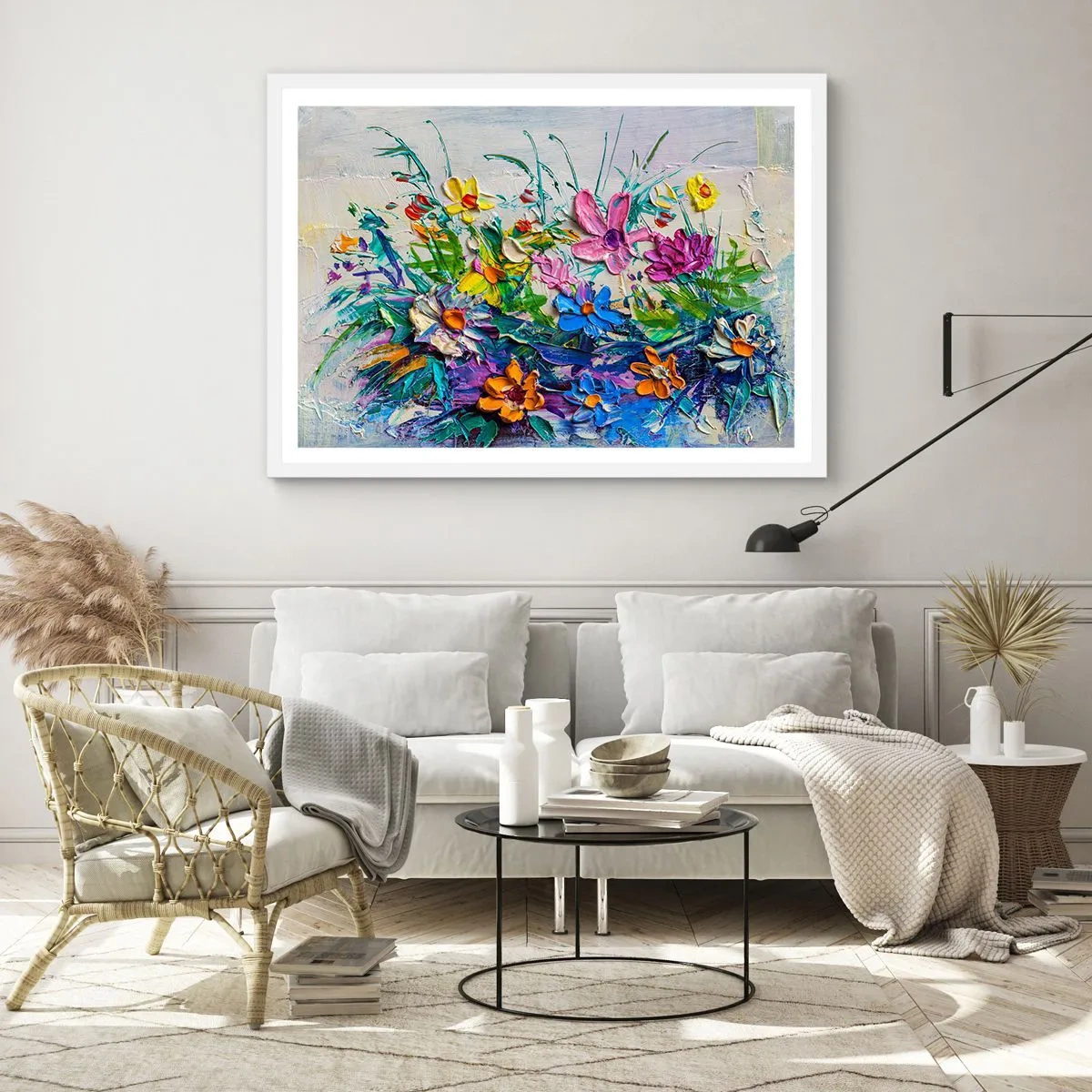 Plagát v bielom ráme - Vôbec nie zátišie - 100x70 cm