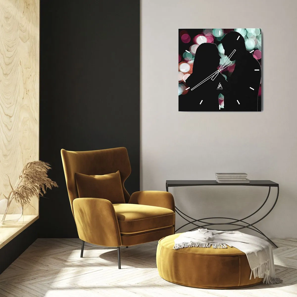 Nástenné hodiny - Áno! - 40x40 cm