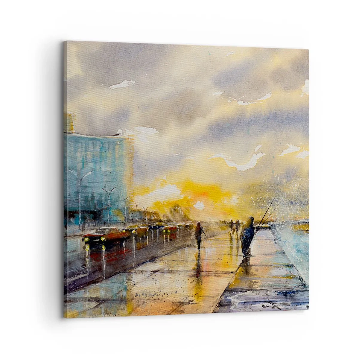 Obraz na plátne - Život na pobreží - 60x60 cm