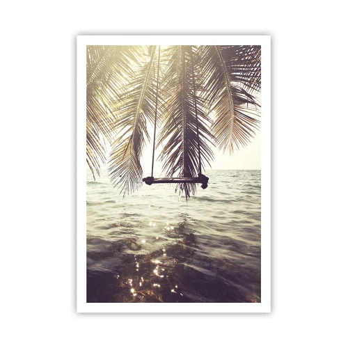 Plagát - Hojdať sa ľubovoľne v oblakoch - 70x100 cm