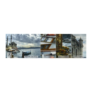 Vzorka fototapety Premium Sand - Na rozmedzí svetov - Mesto, Istanbul, Türkiye - 100x30 cm