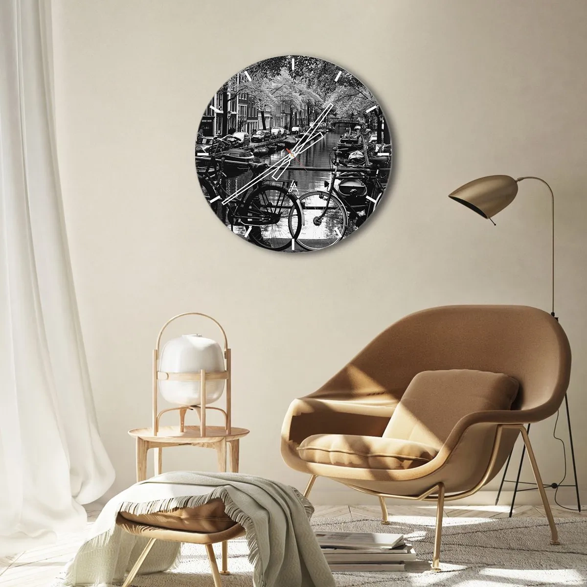 Nástenné hodiny - Veľmi holandský výhľad - 30x30 cm